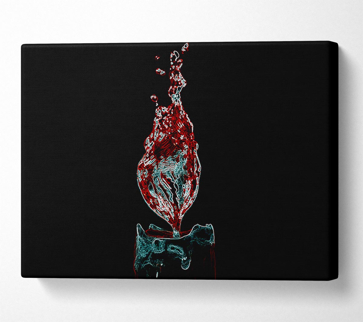 Water Candle Canvas Art