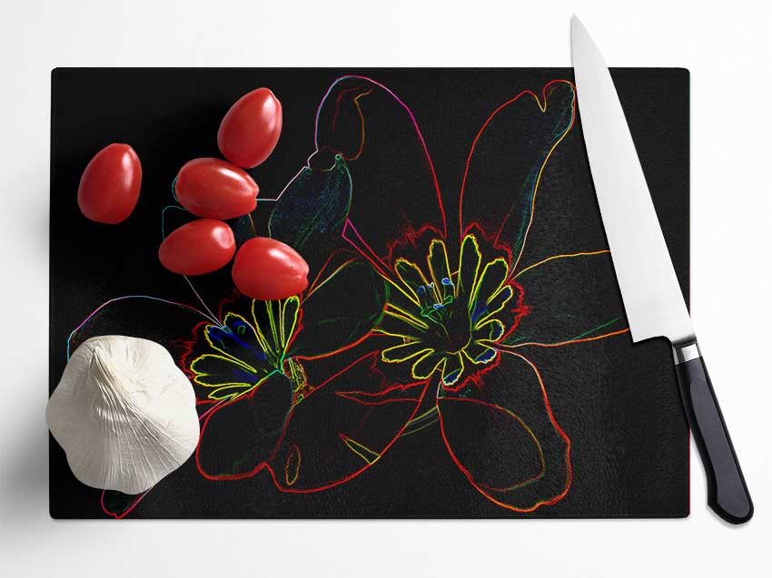 Abstarct Neon Floral 38