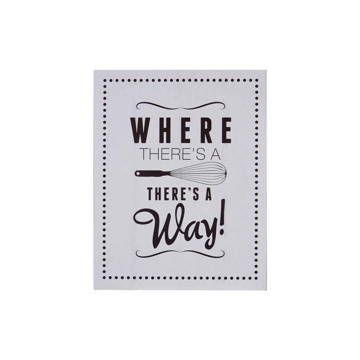 Pun and Games Where There's A Whisk Wall Plaque