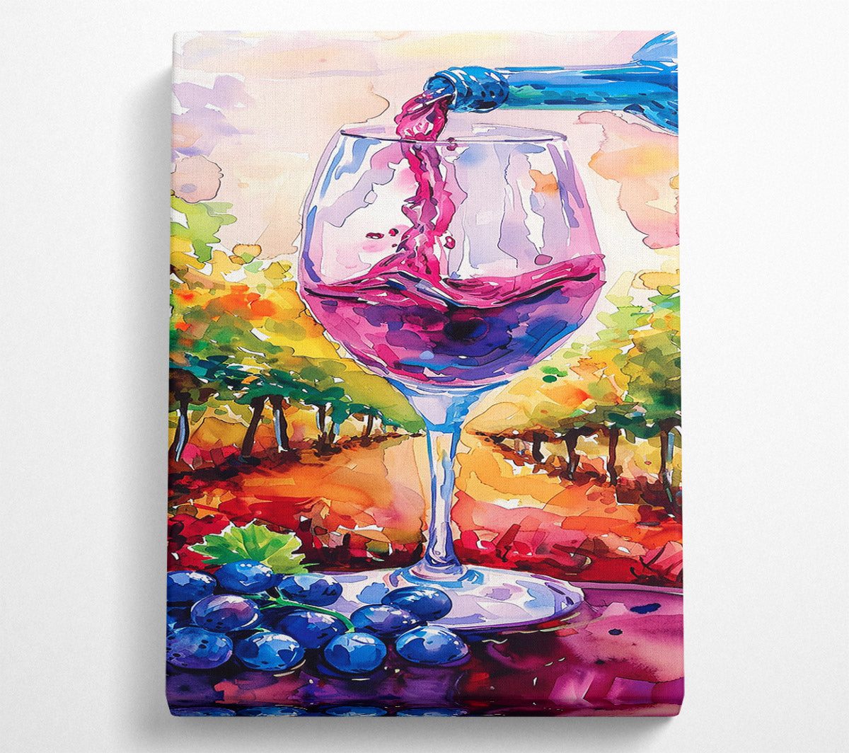 A Toast To The Vineyard Canvas Print