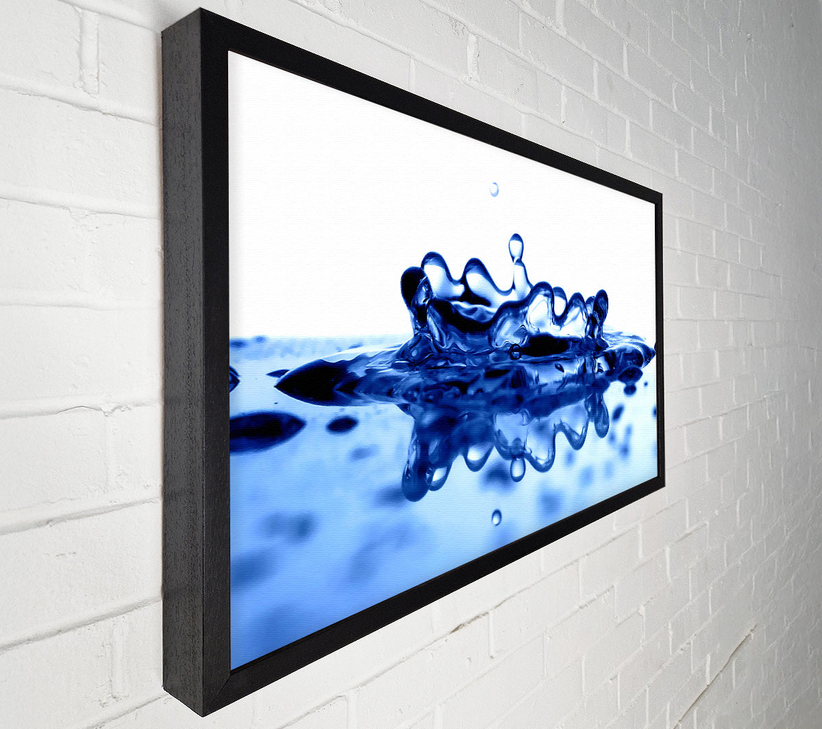 A Drop Of Juice Blue Canvas Art