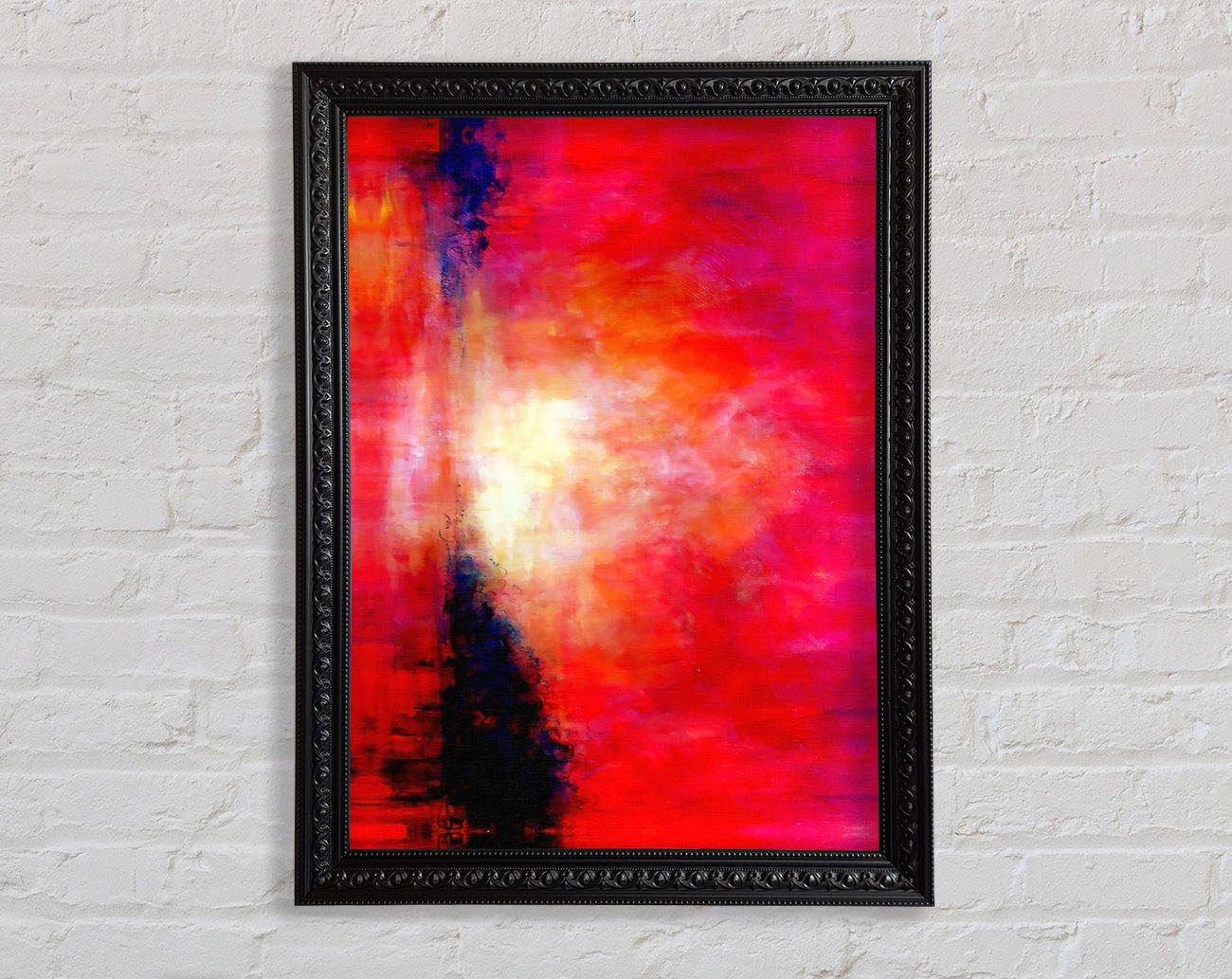 Abstract Pink River Framed Print
