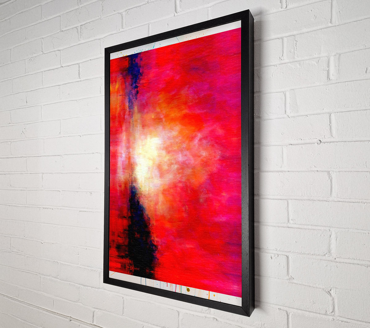 Abstract Pink River Canvas Wall Art