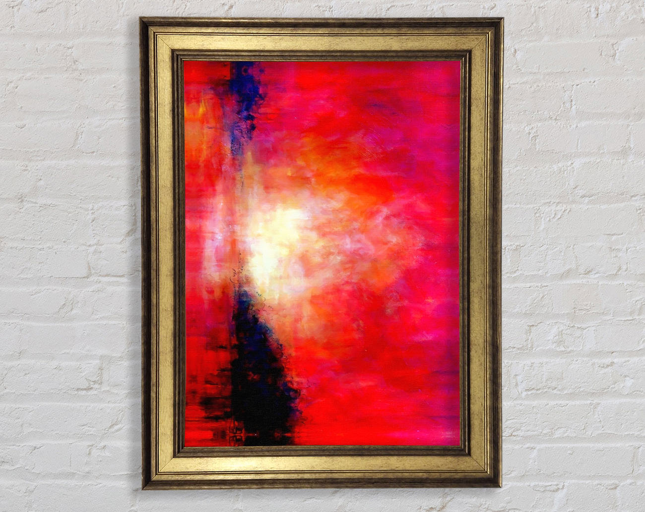 Abstract Pink River Framed Print