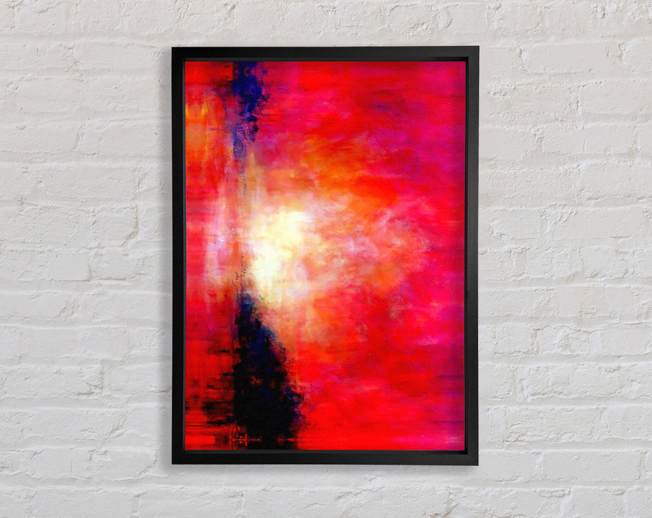 Abstract Pink River Framed Print