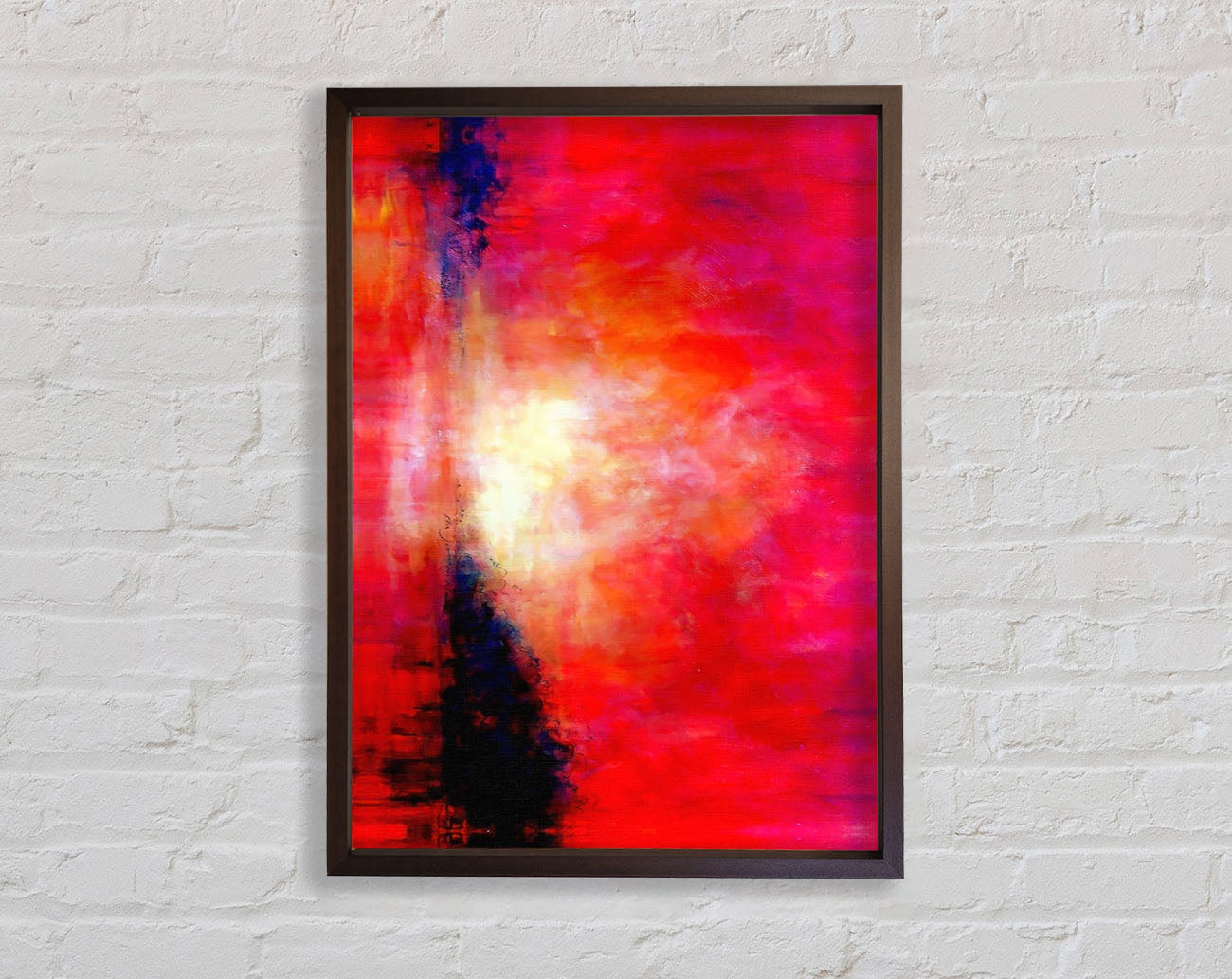 Abstract Pink River Framed Print