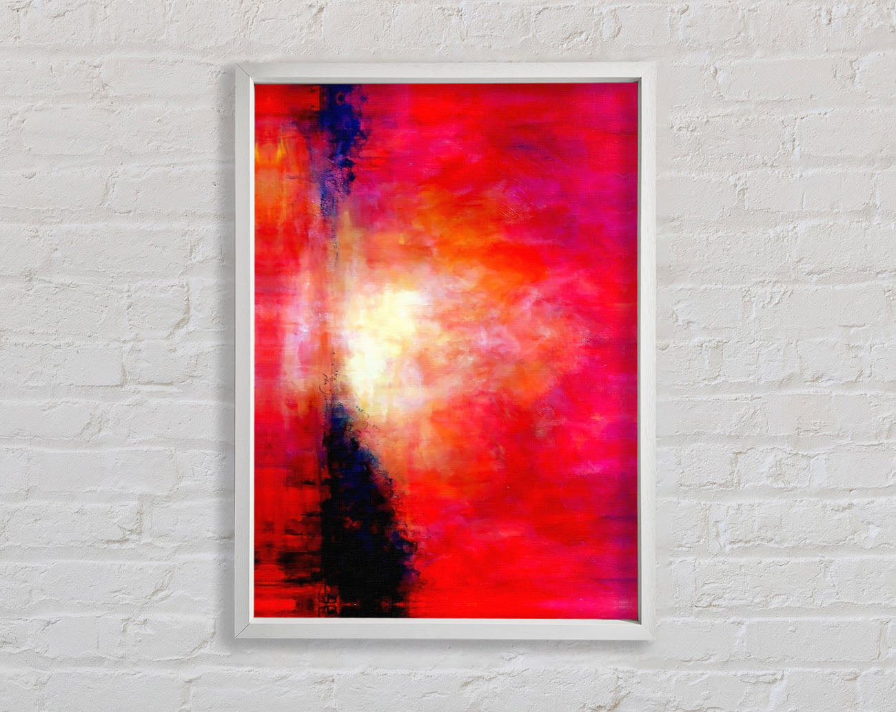 Abstract Pink River Framed Print