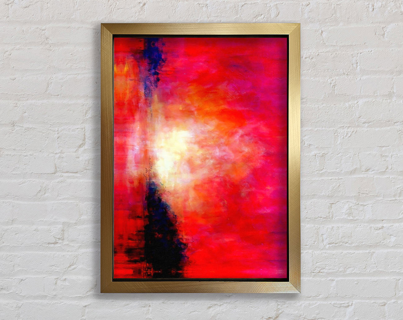 Abstract Pink River Framed Print