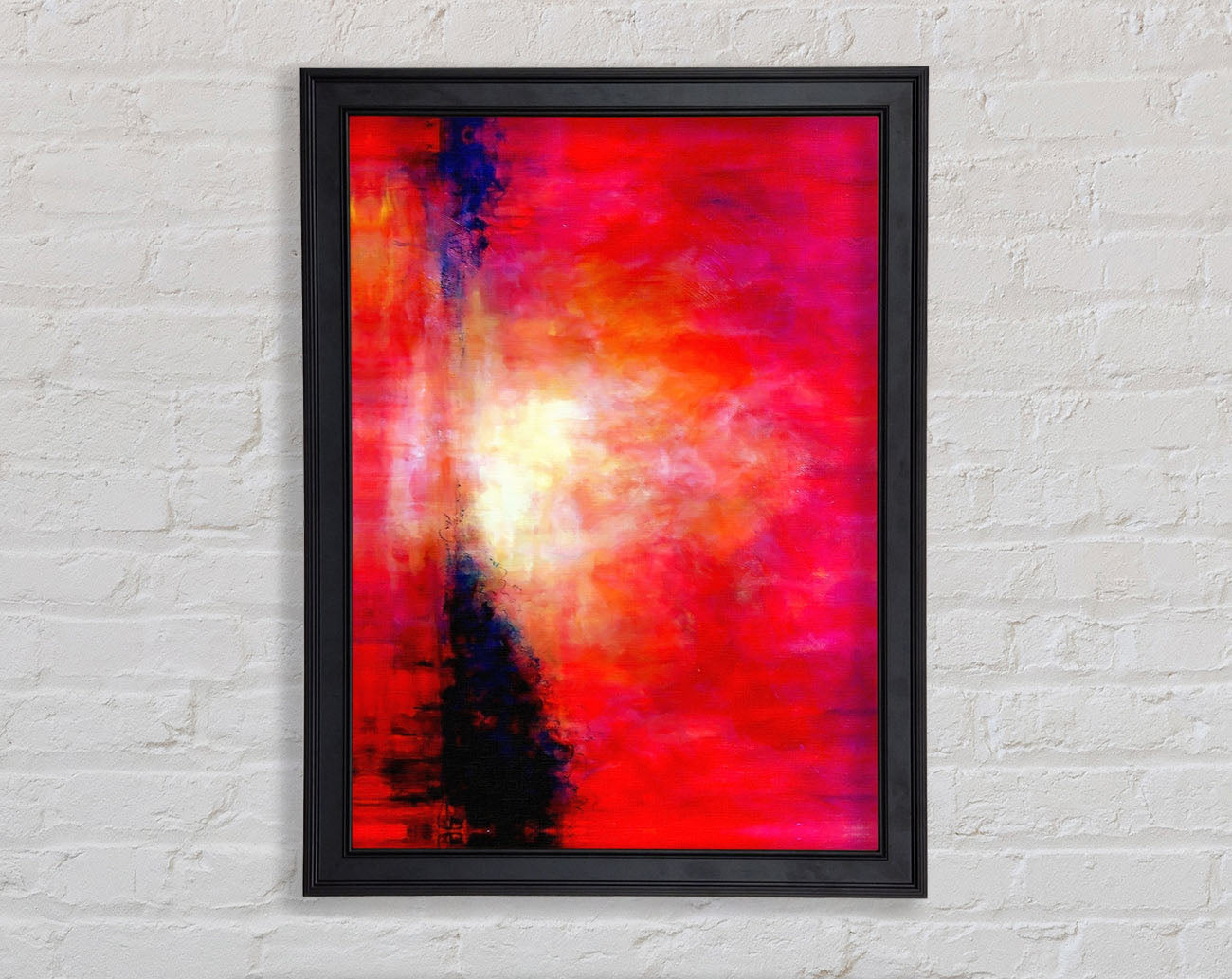 Abstract Pink River Framed Print