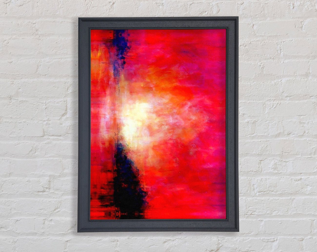 Abstract Pink River Framed Print