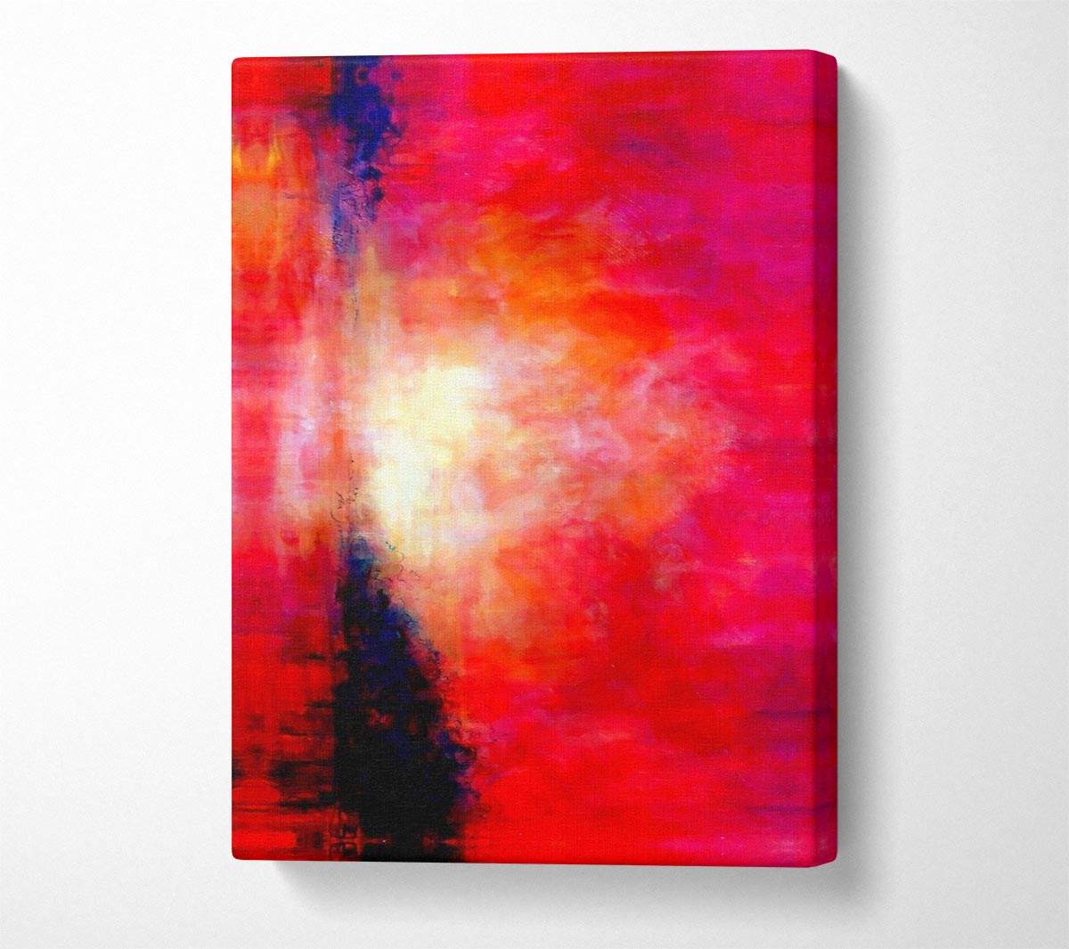 Abstract Pink River Canvas Wall Art