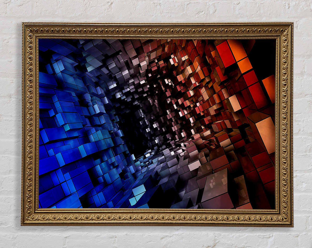Abstract Tunnel Framed Print