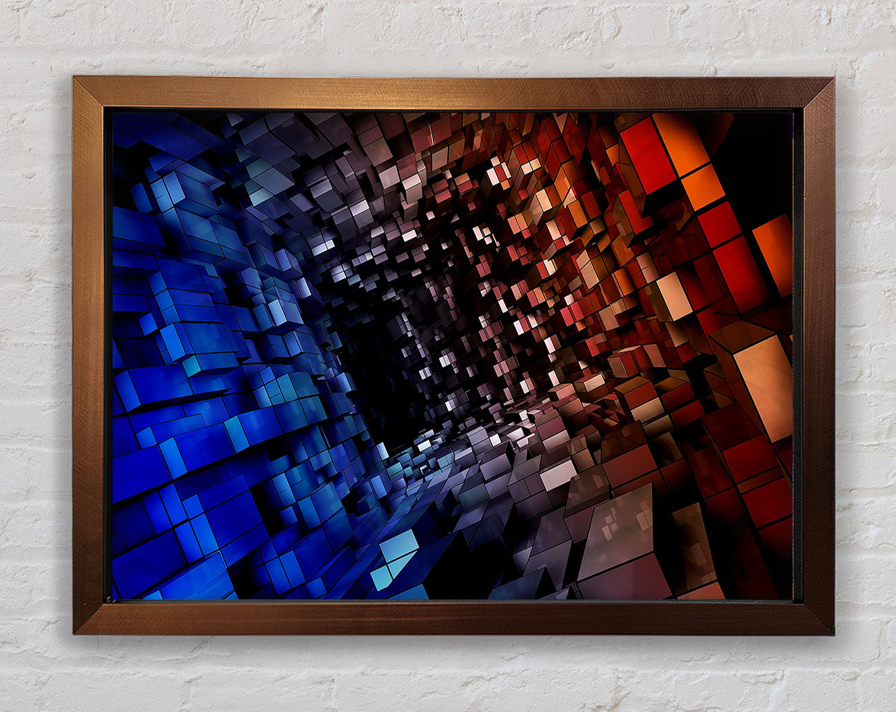 Abstract Tunnel Framed Print