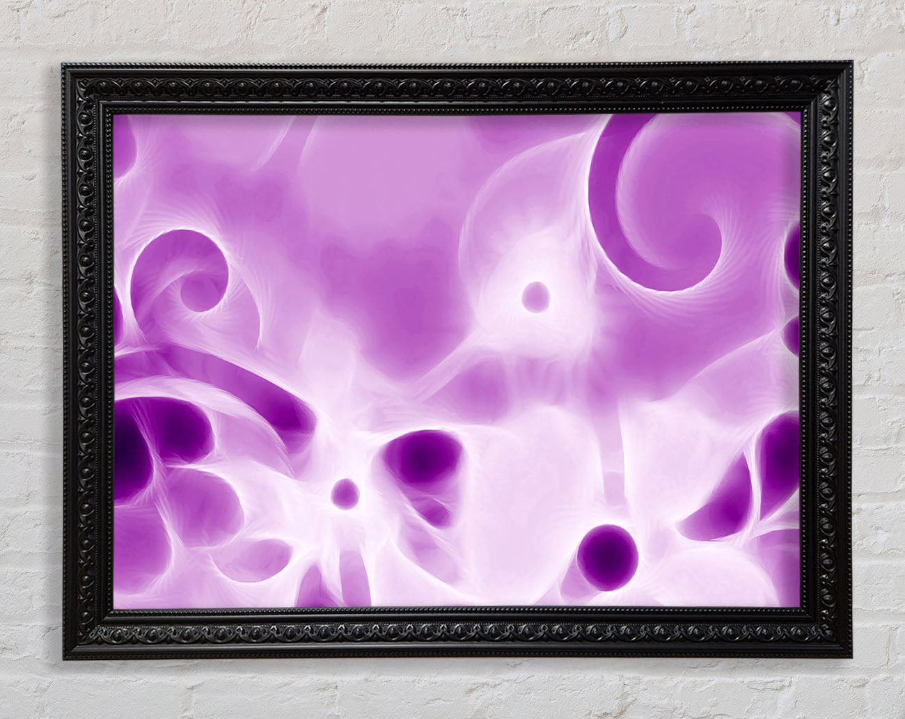 Psychedelic Garden Purple Framed Print