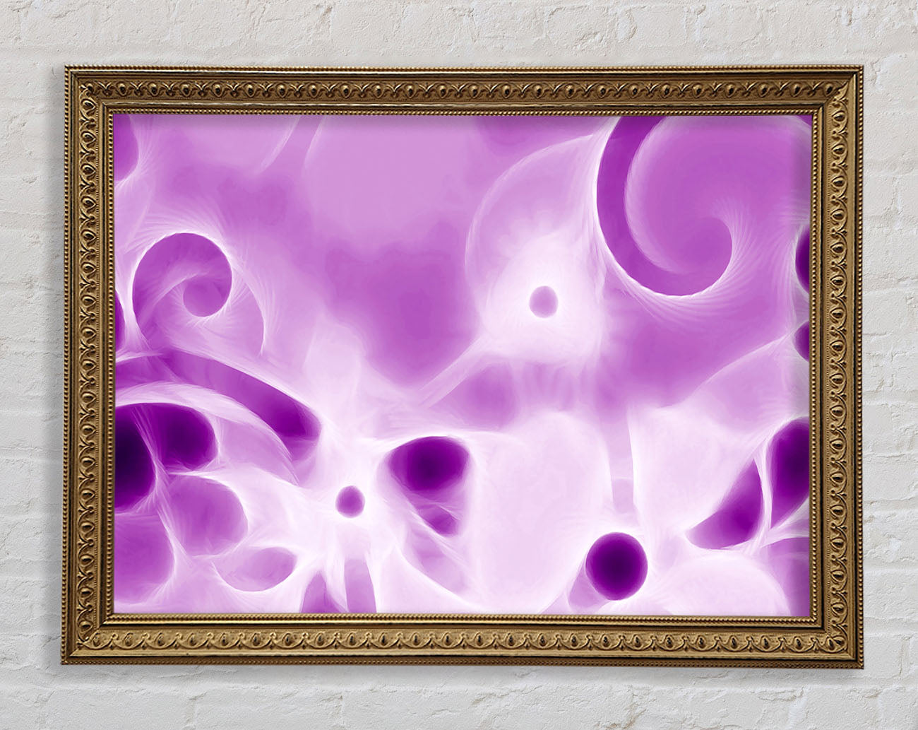 Psychedelic Garden Purple Framed Print