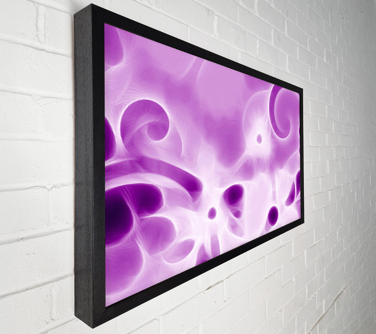 Psychedelic Garden Purple Canvas Art
