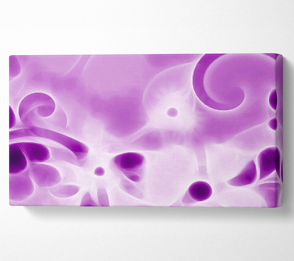 Psychedelic Garden Purple Canvas Art