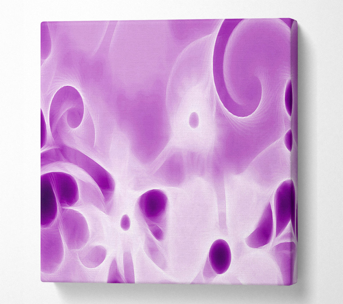 Psychedelic Garden Purple Canvas Art
