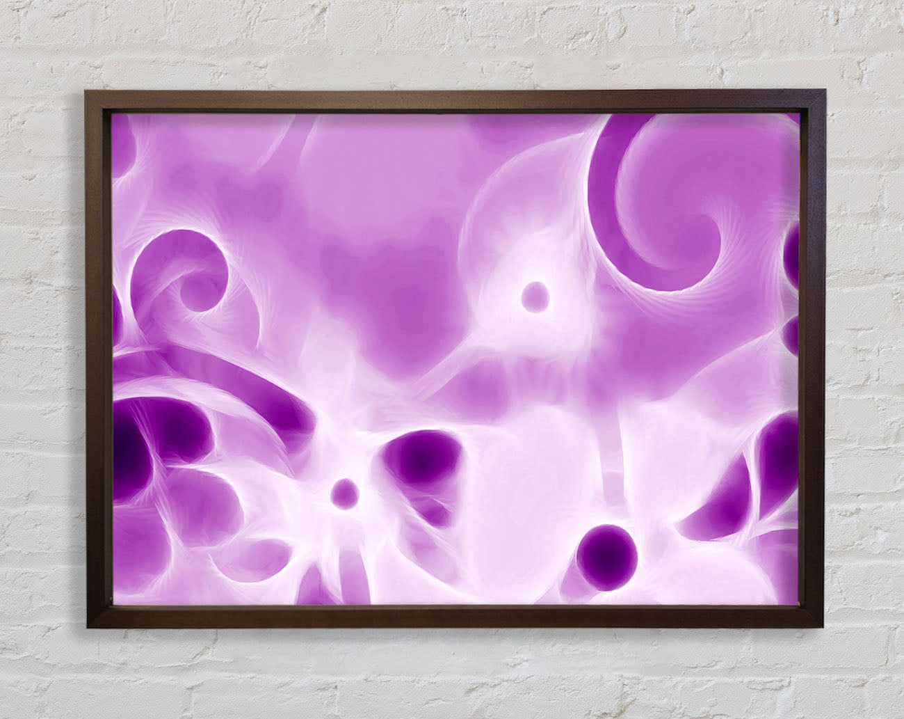 Psychedelic Garden Purple Framed Print