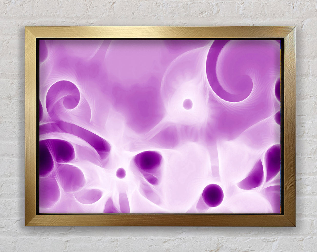 Psychedelic Garden Purple Framed Print