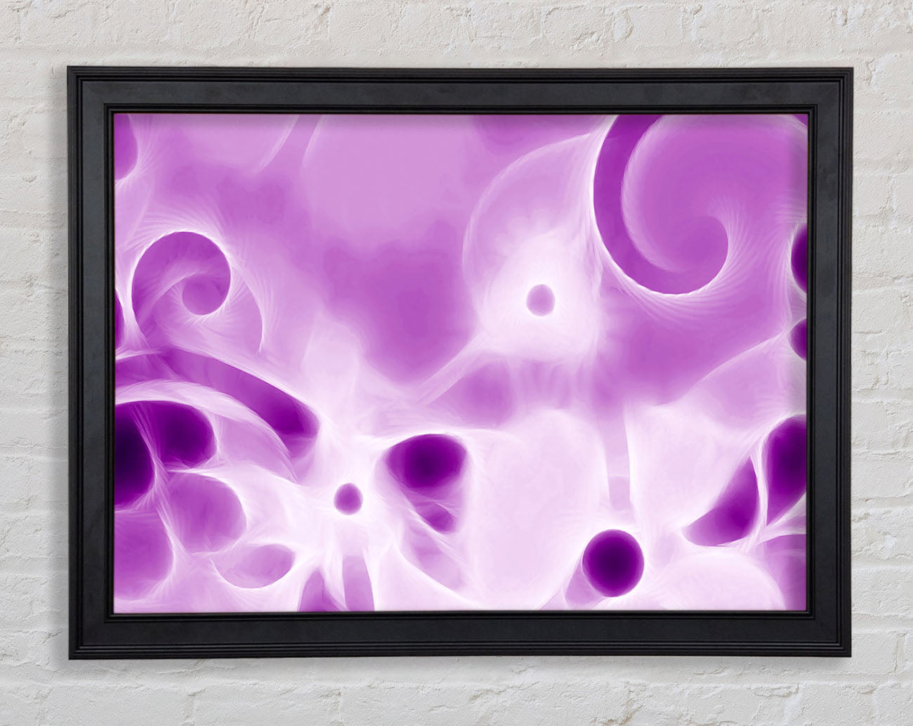 Psychedelic Garden Purple Framed Print