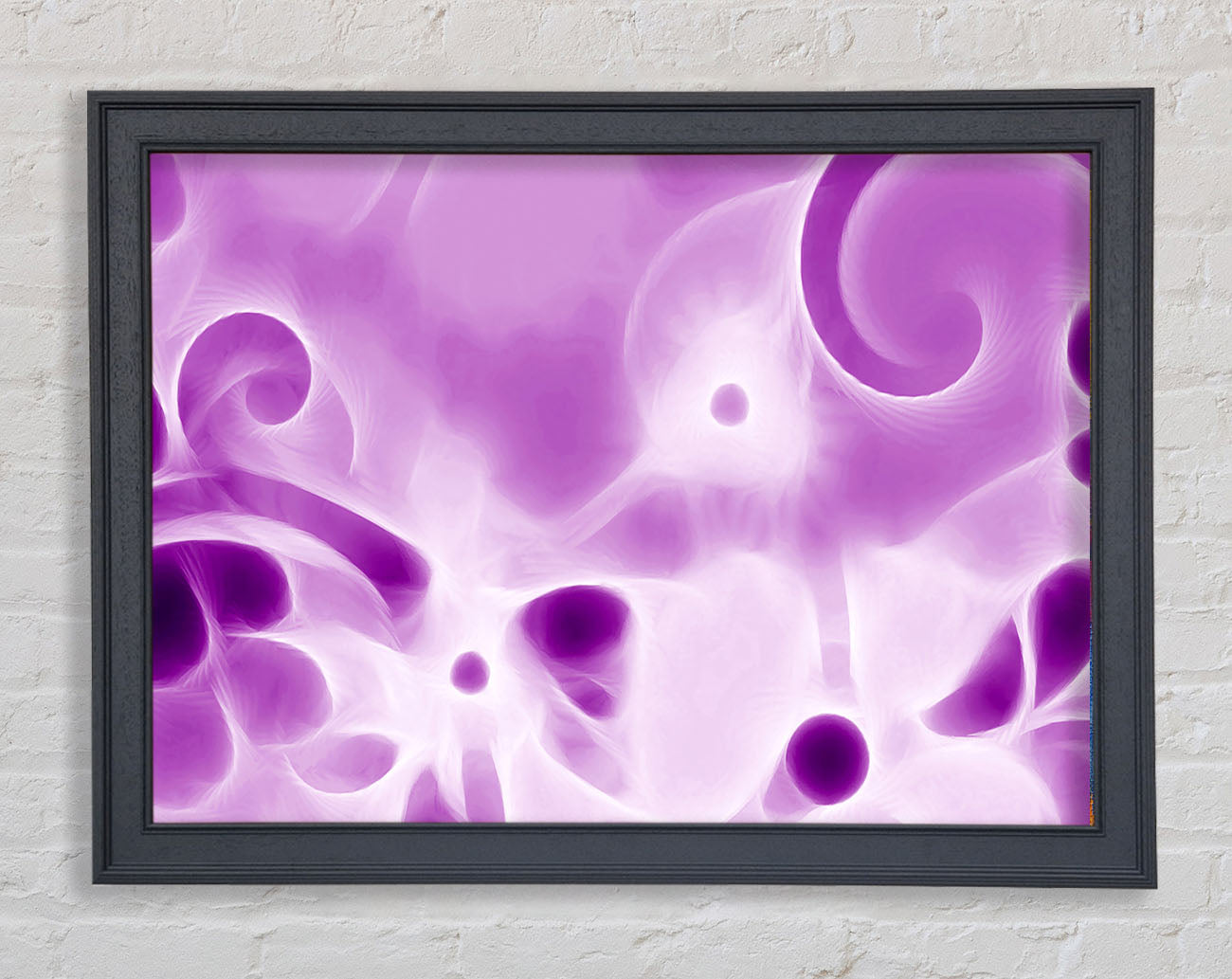 Psychedelic Garden Purple Framed Print
