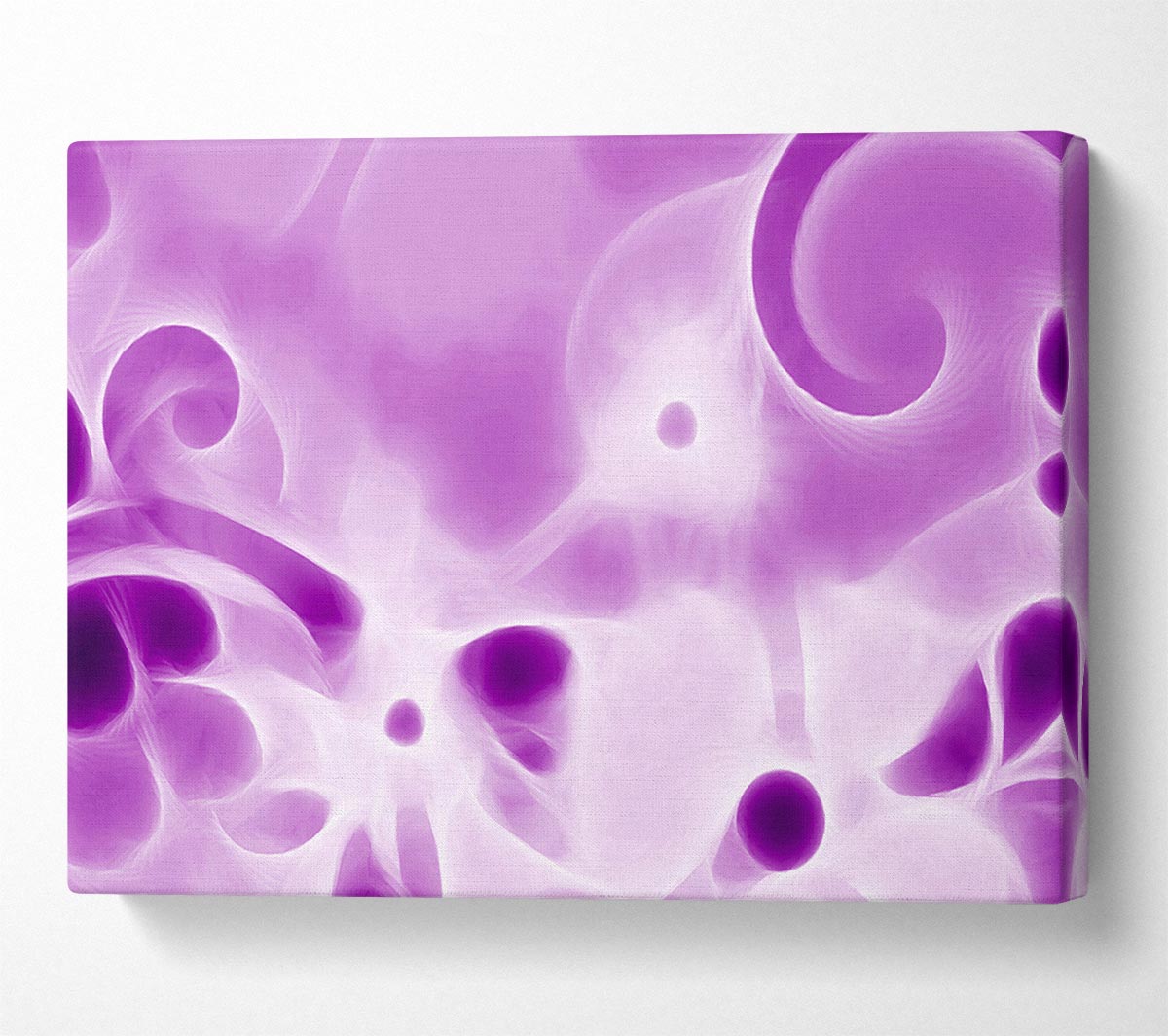 Psychedelic Garden Purple Canvas Art