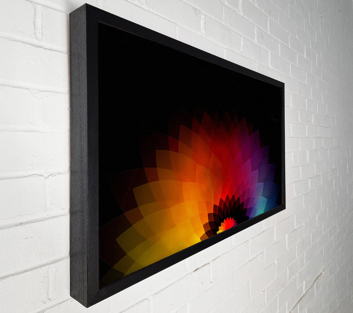 Rainbow Pyramids Canvas Wall Art