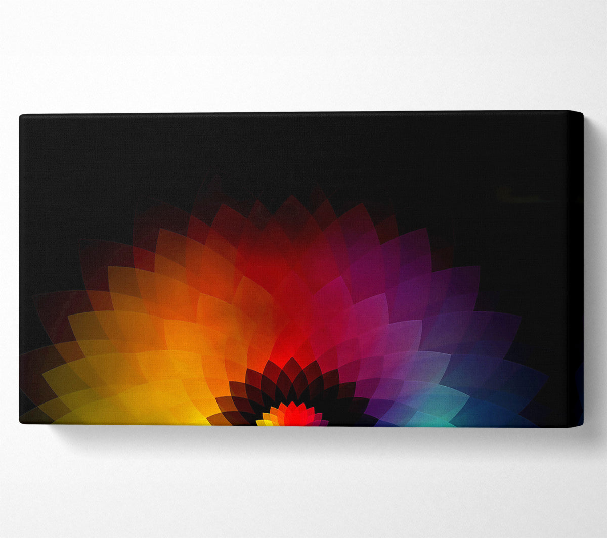 Rainbow Pyramids Canvas Wall Art