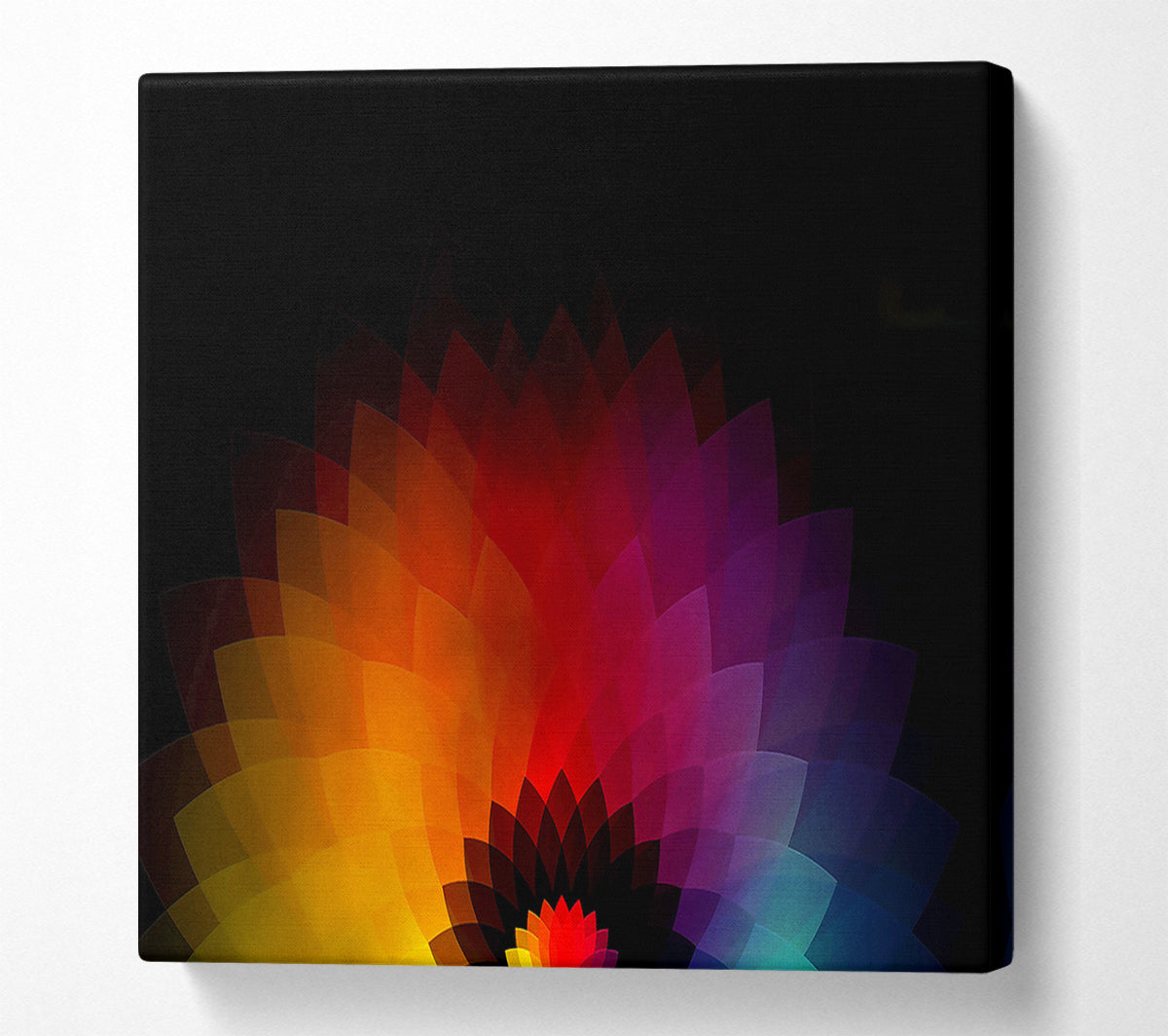 Rainbow Pyramids Canvas Wall Art