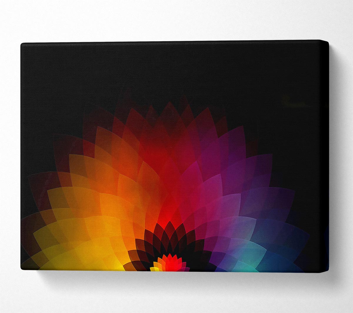 Rainbow Pyramids Canvas Wall Art