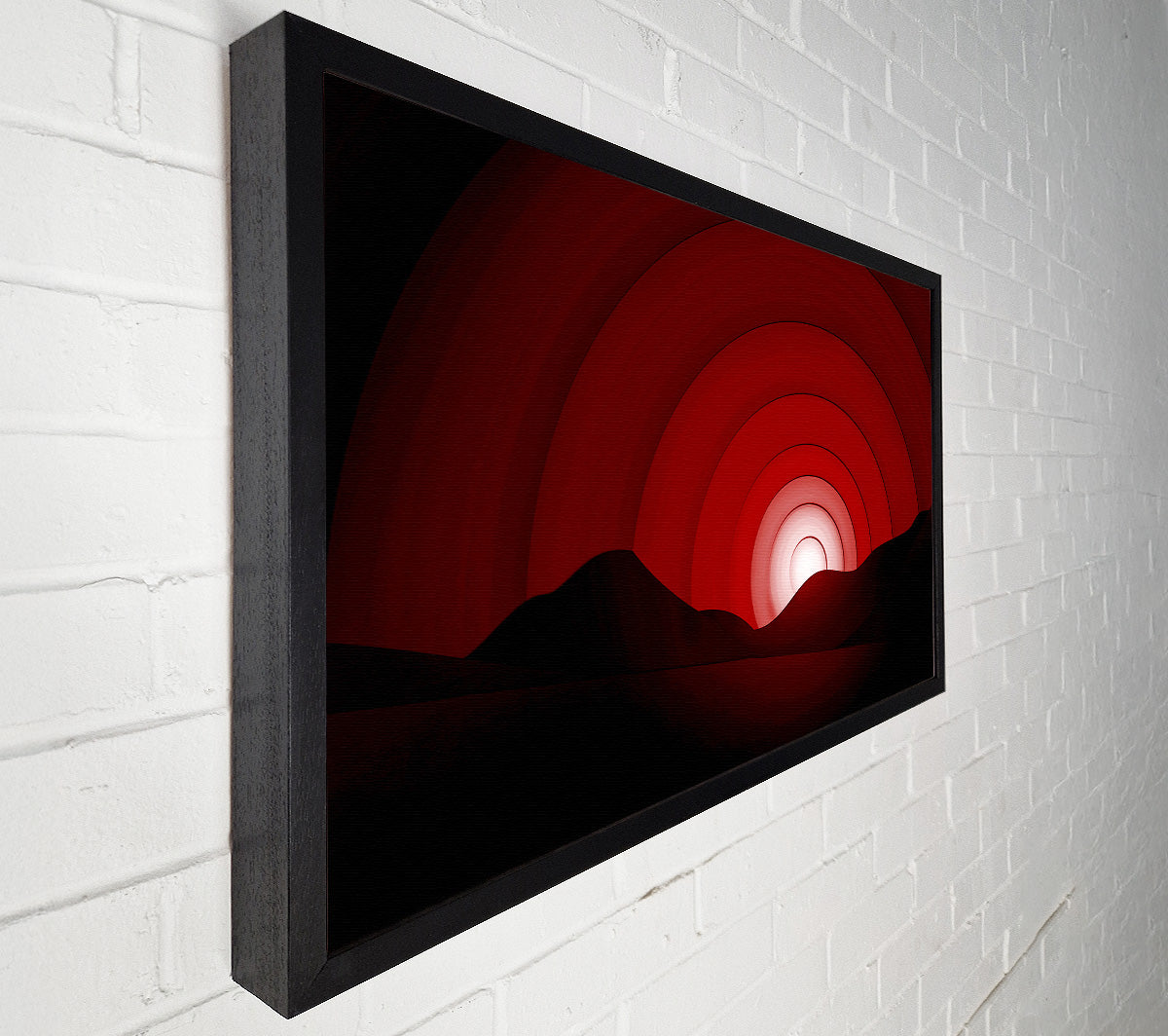 Red Horizion Canvas Wall Art