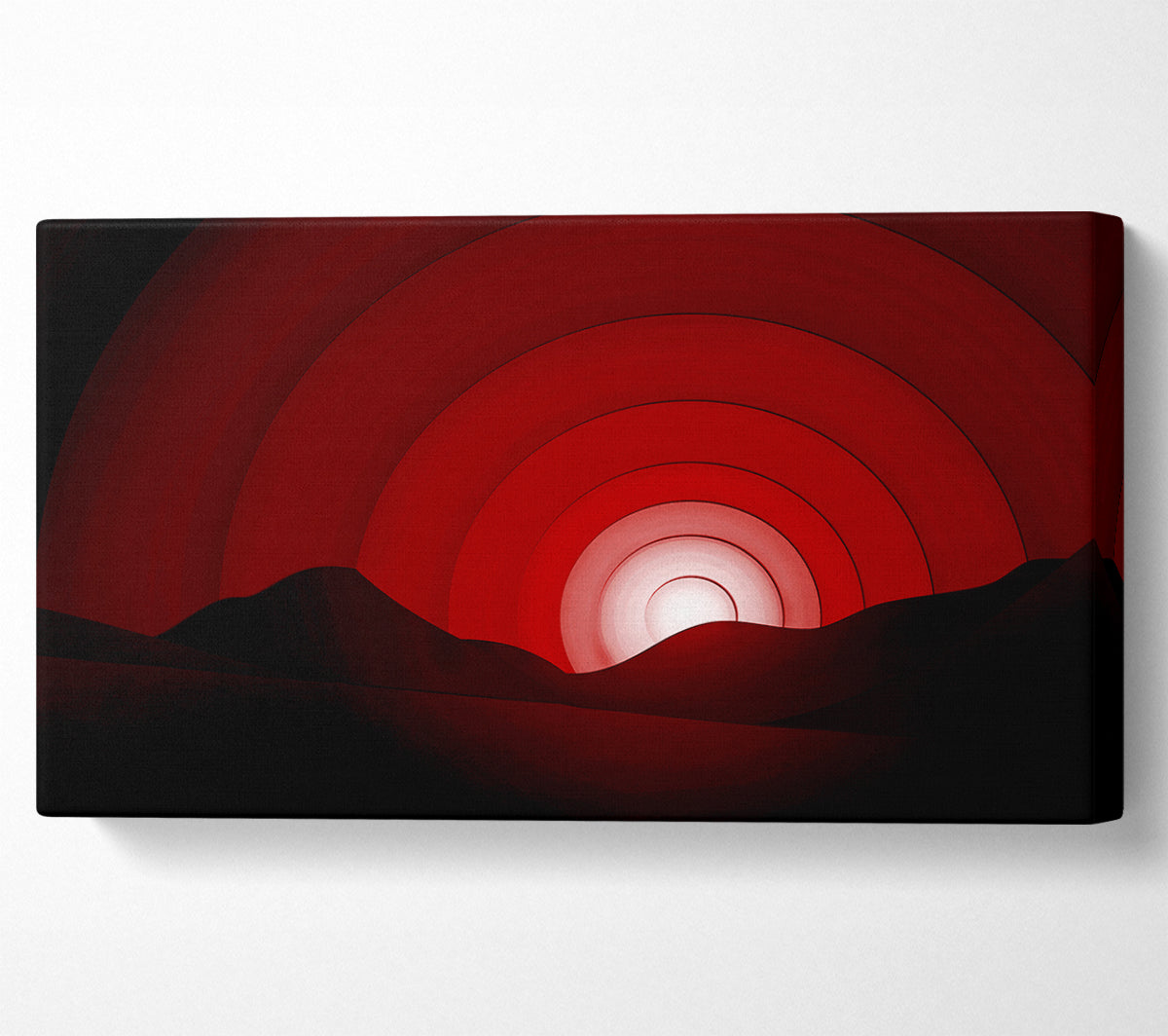 Red Horizion Canvas Wall Art