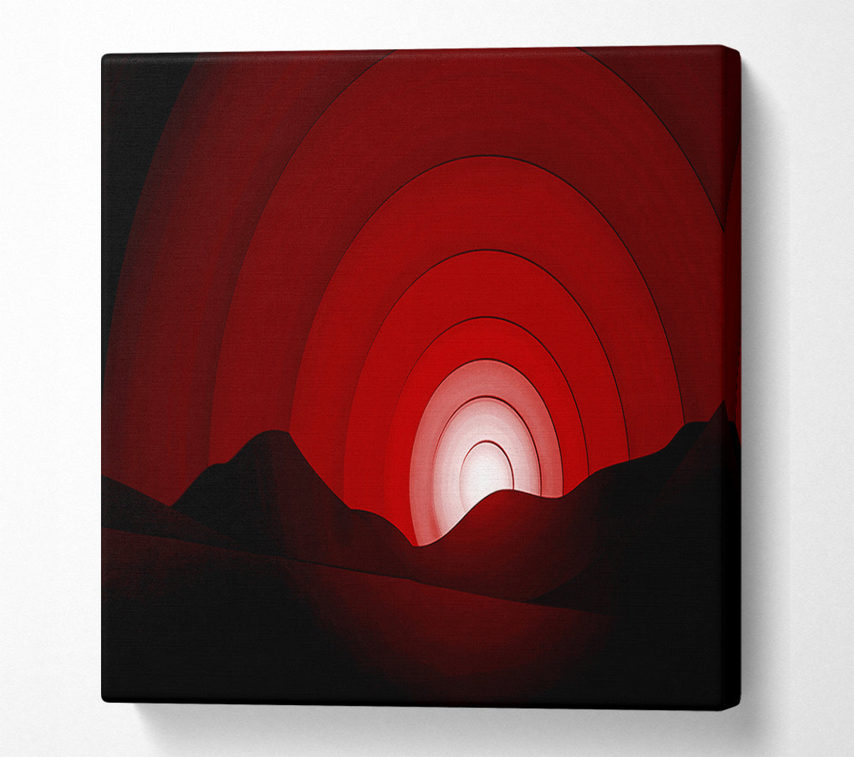 Red Horizion Canvas Wall Art
