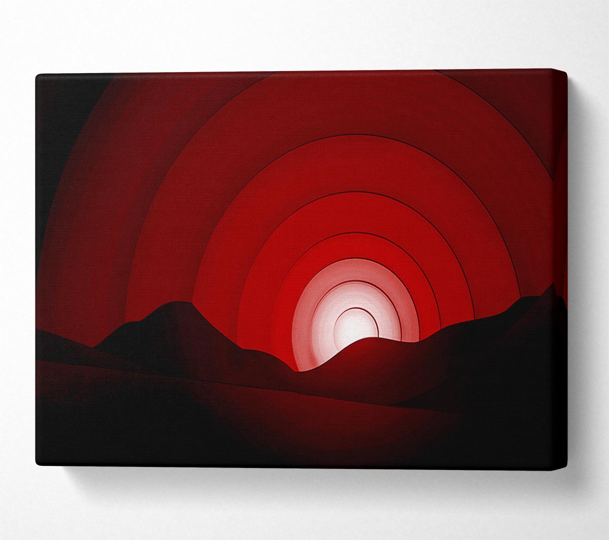 Red Horizion Canvas Wall Art