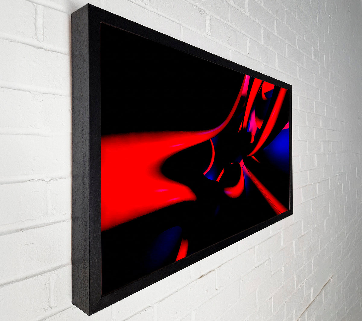 Red Tubular Canvas Wall Art