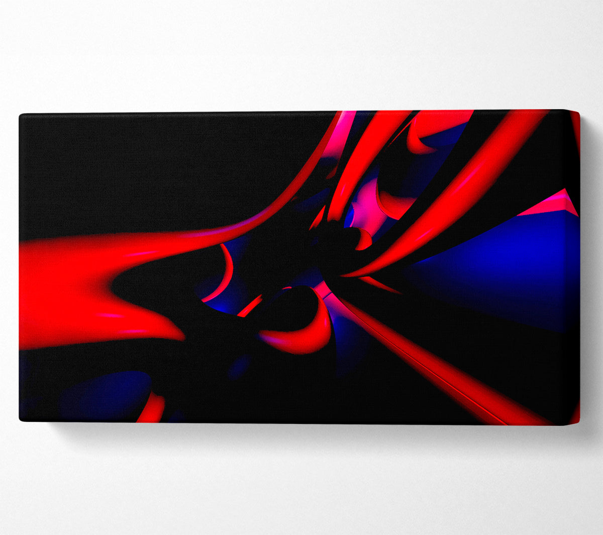 Red Tubular Canvas Wall Art