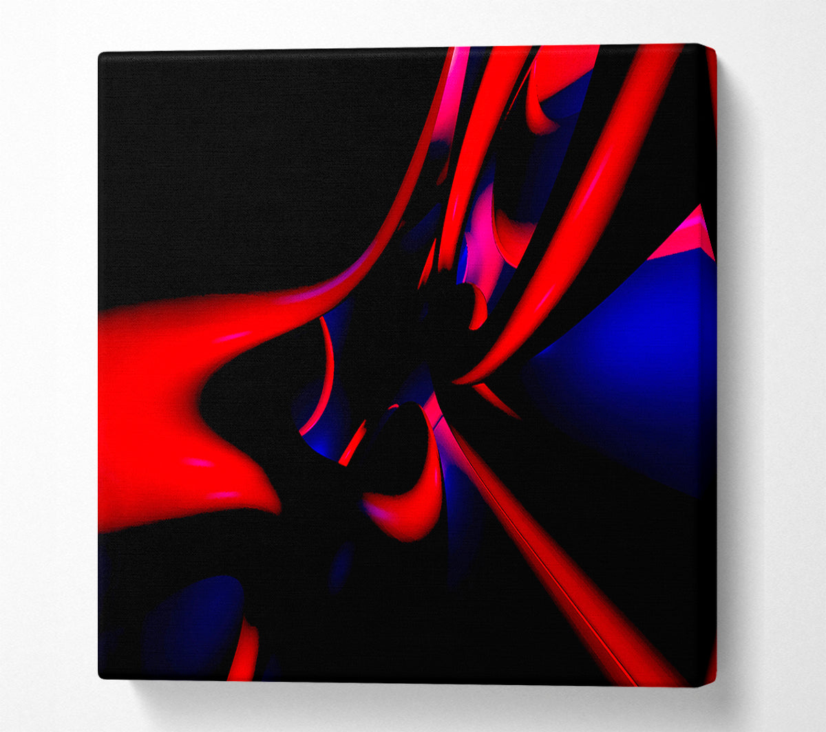 Red Tubular Canvas Wall Art