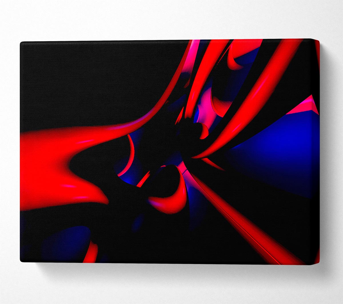 Red Tubular Canvas Wall Art
