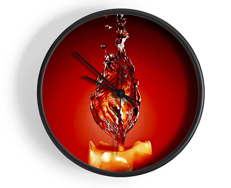 Red Water Candle