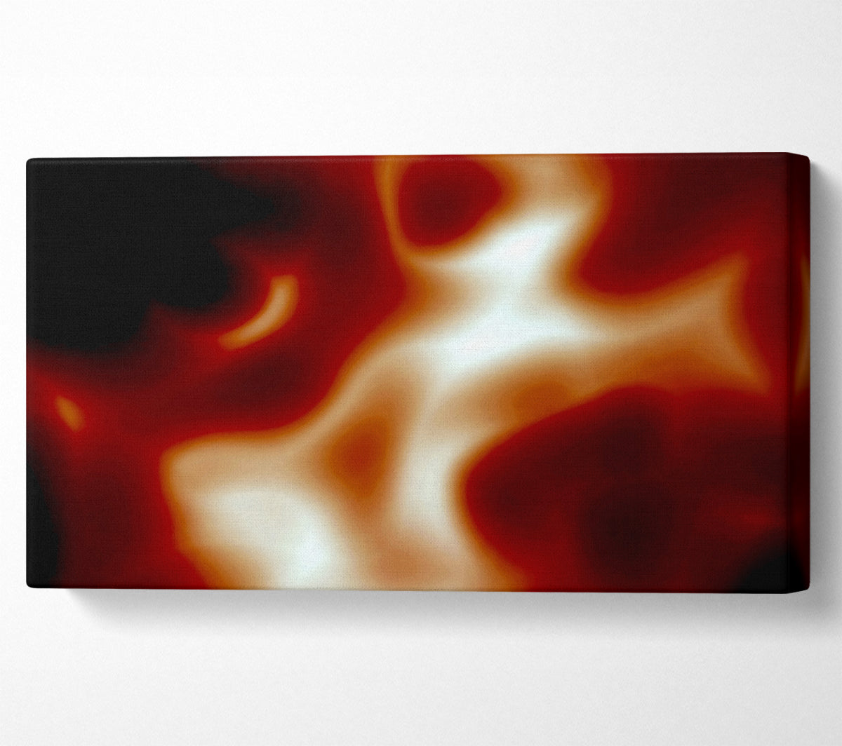 Red Whirl Canvas Wall Art