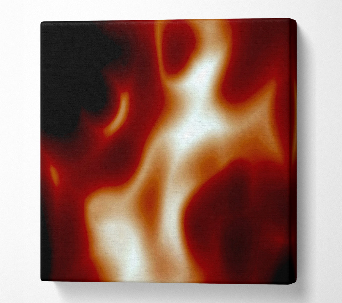 Red Whirl Canvas Wall Art