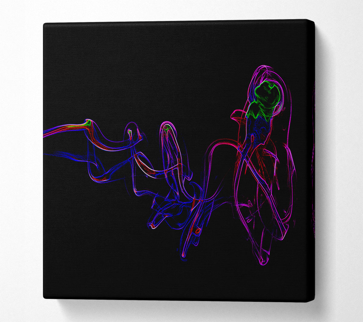 Smoke Dance Canvas Wall Art