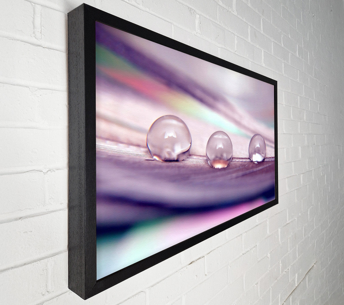 Three Water Drops Canvas Wall Art