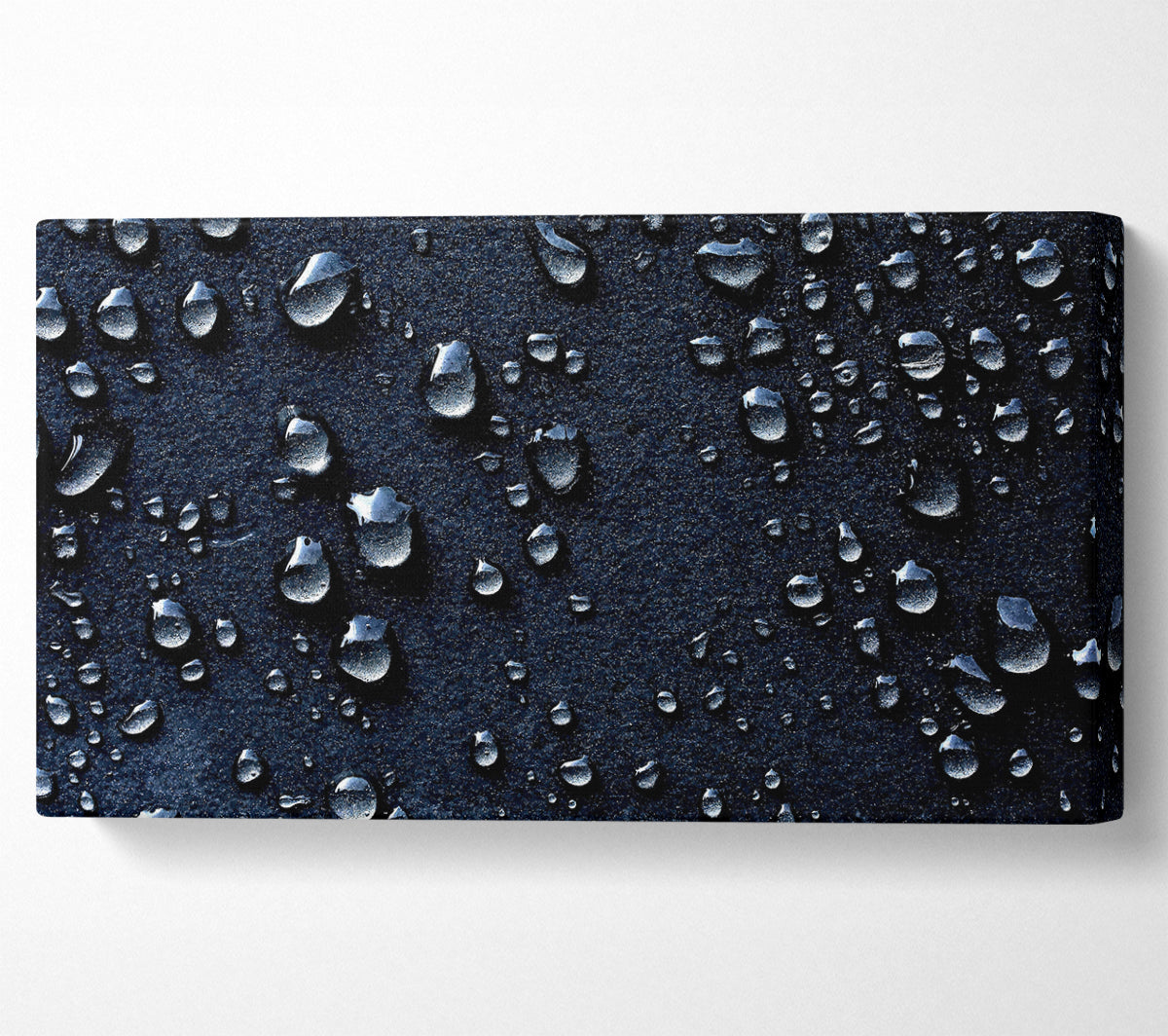 Water Drops Dark Canvas Wall Art