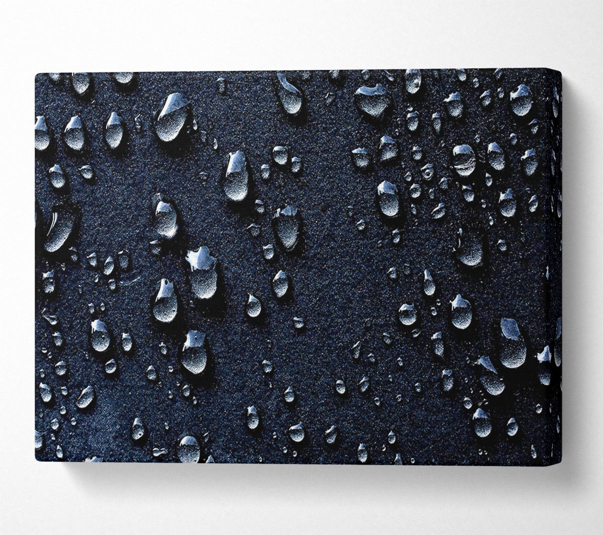 Water Drops Dark Canvas Wall Art