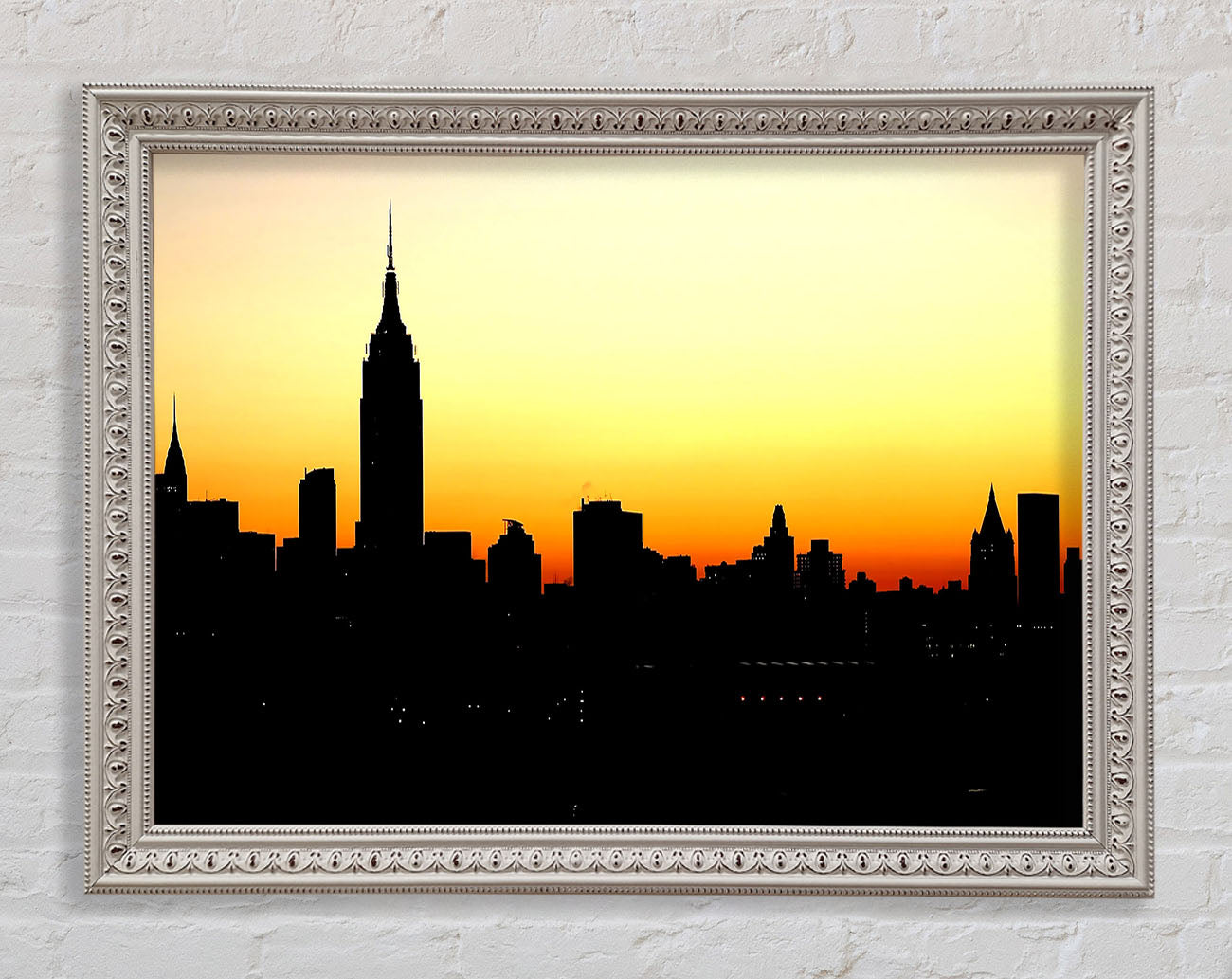 Empire State Building NYC At Sunset Framed Print