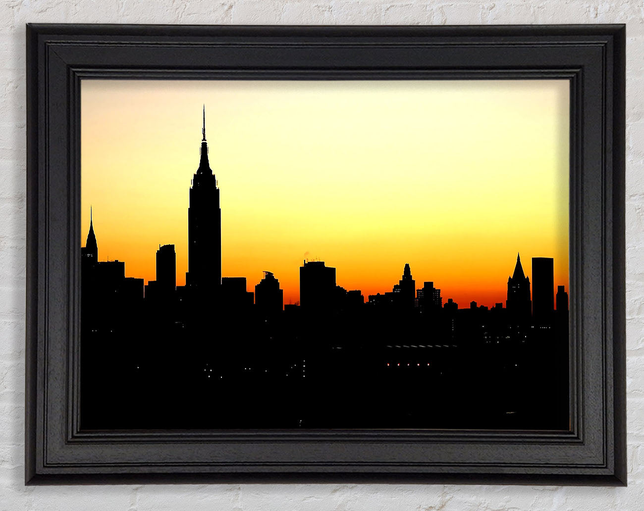 Empire State Building NYC At Sunset Framed Print