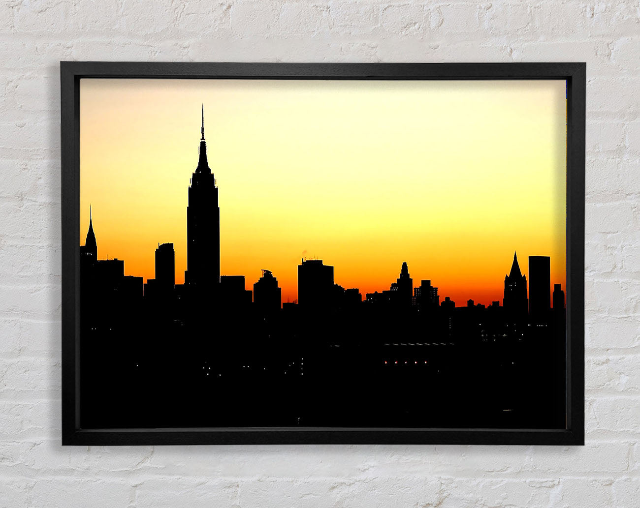 Empire State Building NYC At Sunset Framed Print