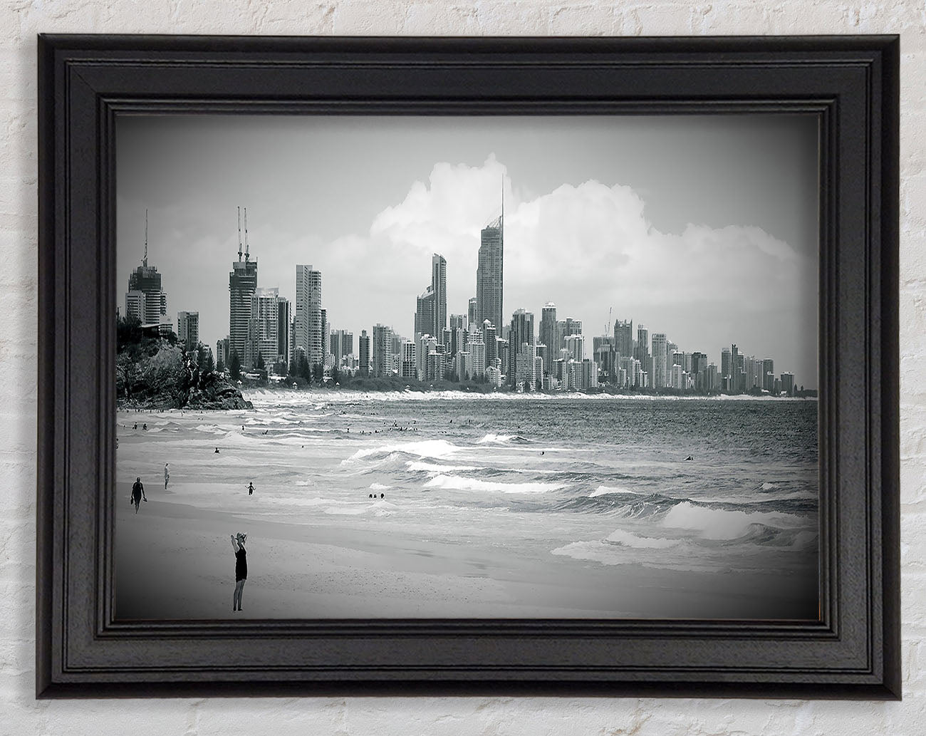 City Beach Framed Print